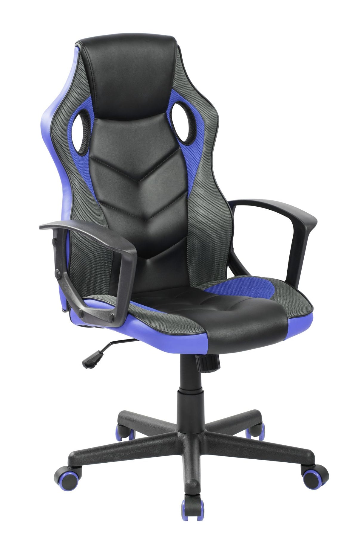 Fotel obrotowy QZY-2M czarno/niebieski