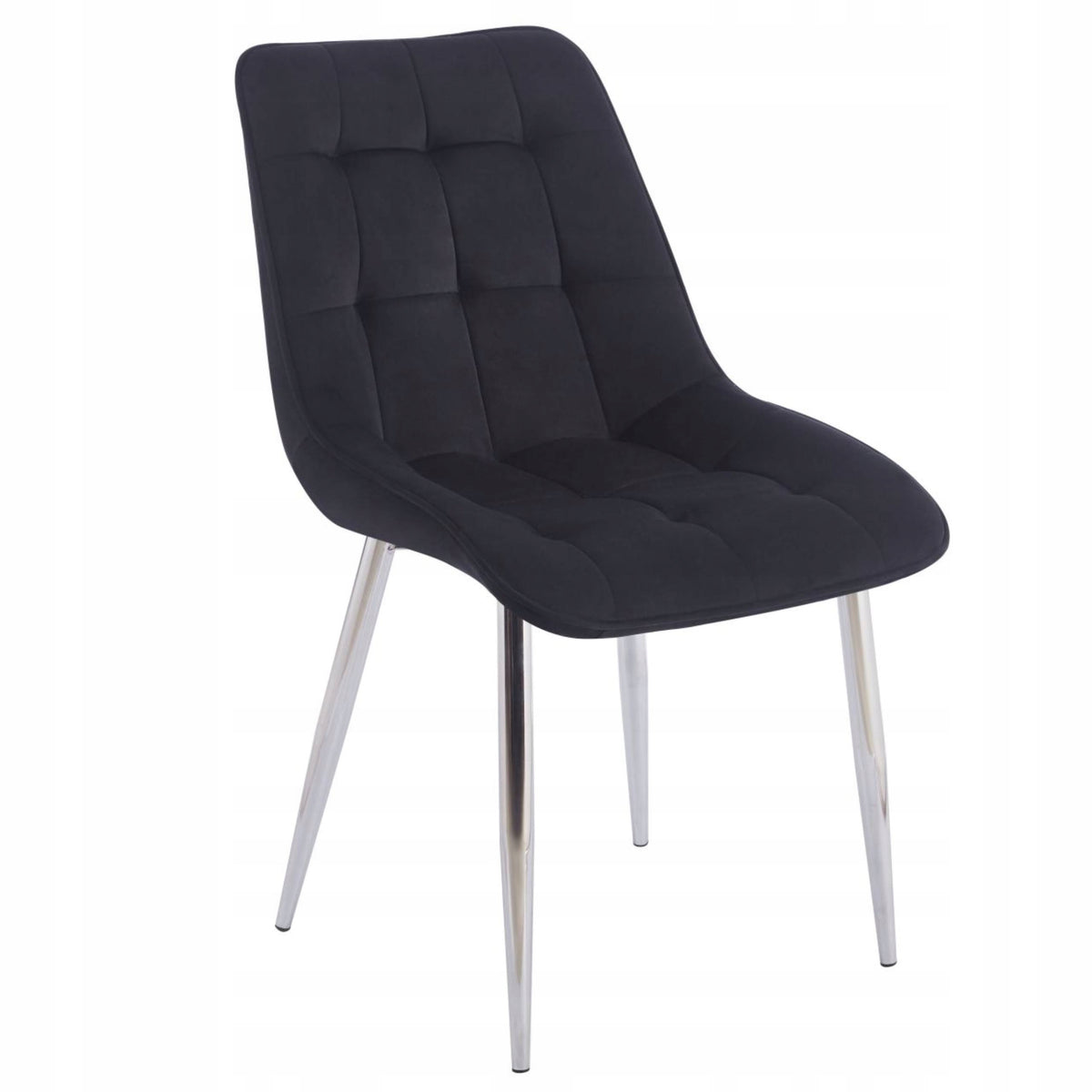 Krzesło J262-1 (S) velvet czarne Riviera 100