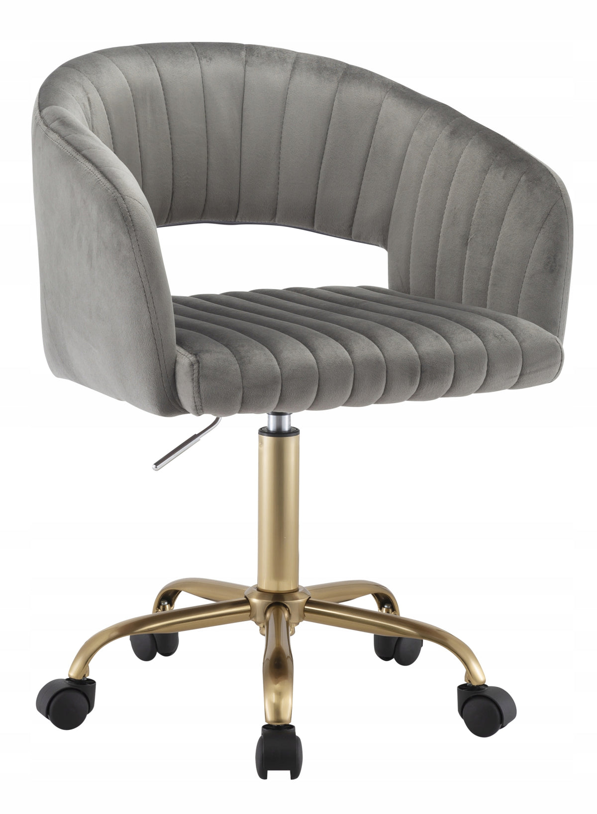 Fotel obrotowy FB7-FX velvet szary