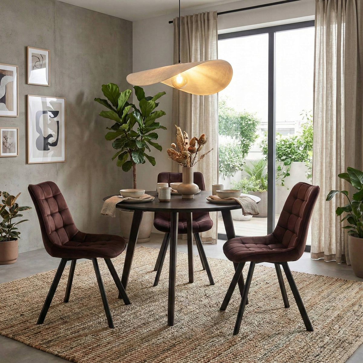 Krzesło J265 velvet brązowe Riviera 28