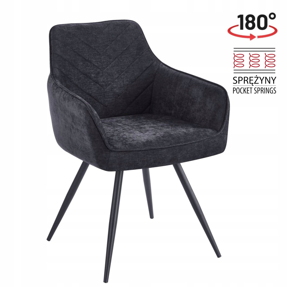 Krzesło K43-FX czarne Wind 99