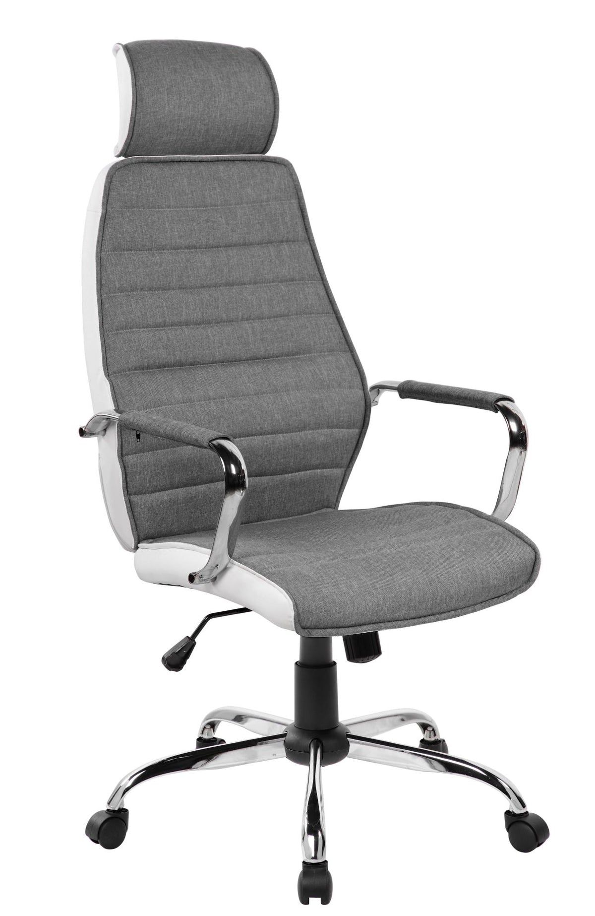 Fotel obrotowy QZY-41H szaro/biały