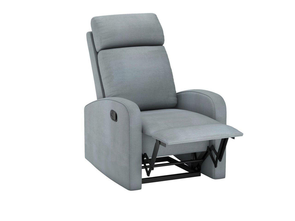 Fotel wypoczynkowy FR6-FX velvet szary