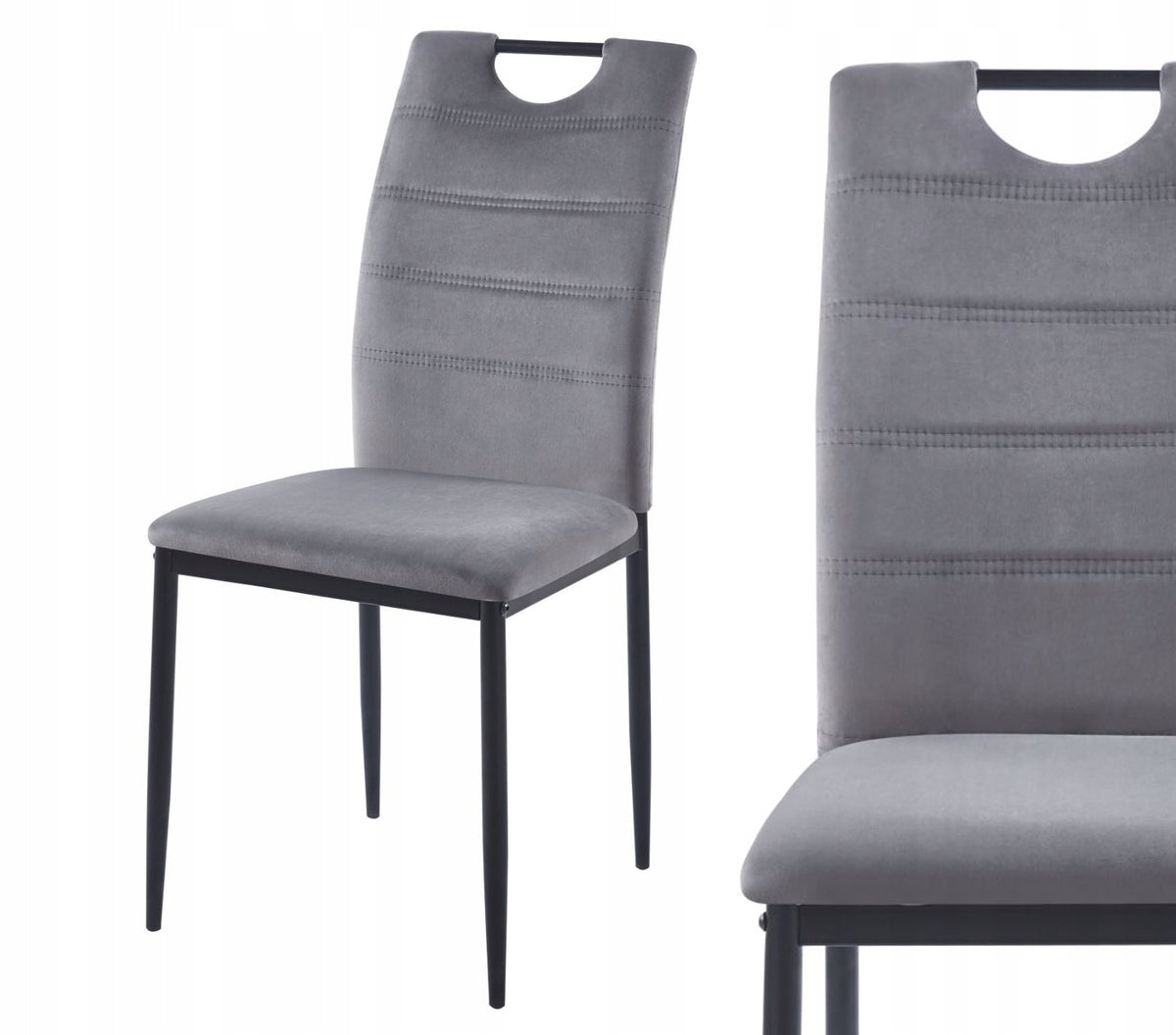 Krzesło K13-FX velvet szare