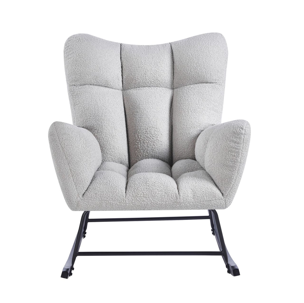 Fotel bujany FR4-FX Teddy szary