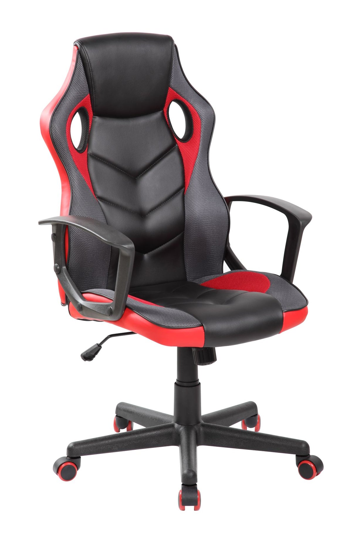 Fotel obrotowy QZY-2M czarno/czerwony