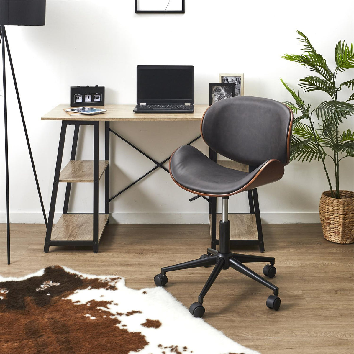 FOTEL BIUROWY Reno OBROTOWY czarny ERGONOMICZNY
