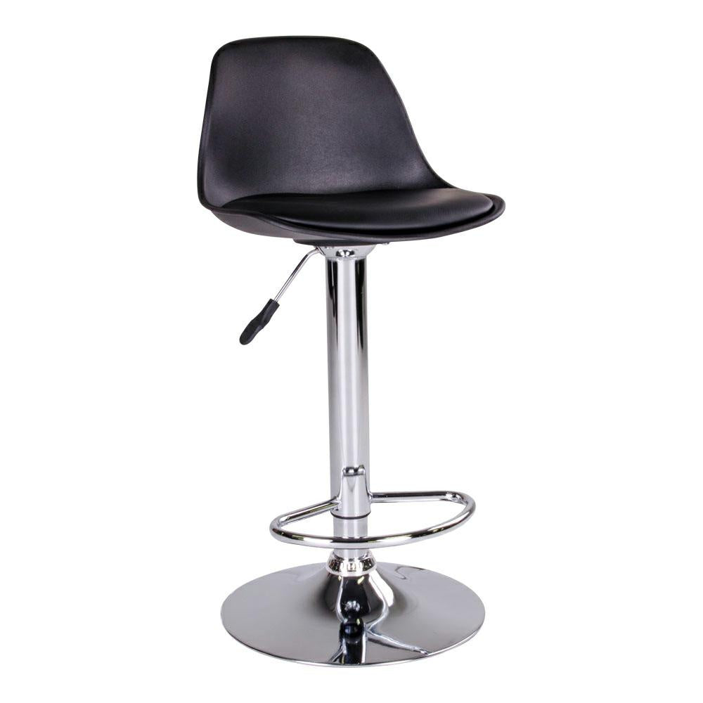 HOKER Trondheim czarny/chrom REGULOWANY ekoskóra styl loft