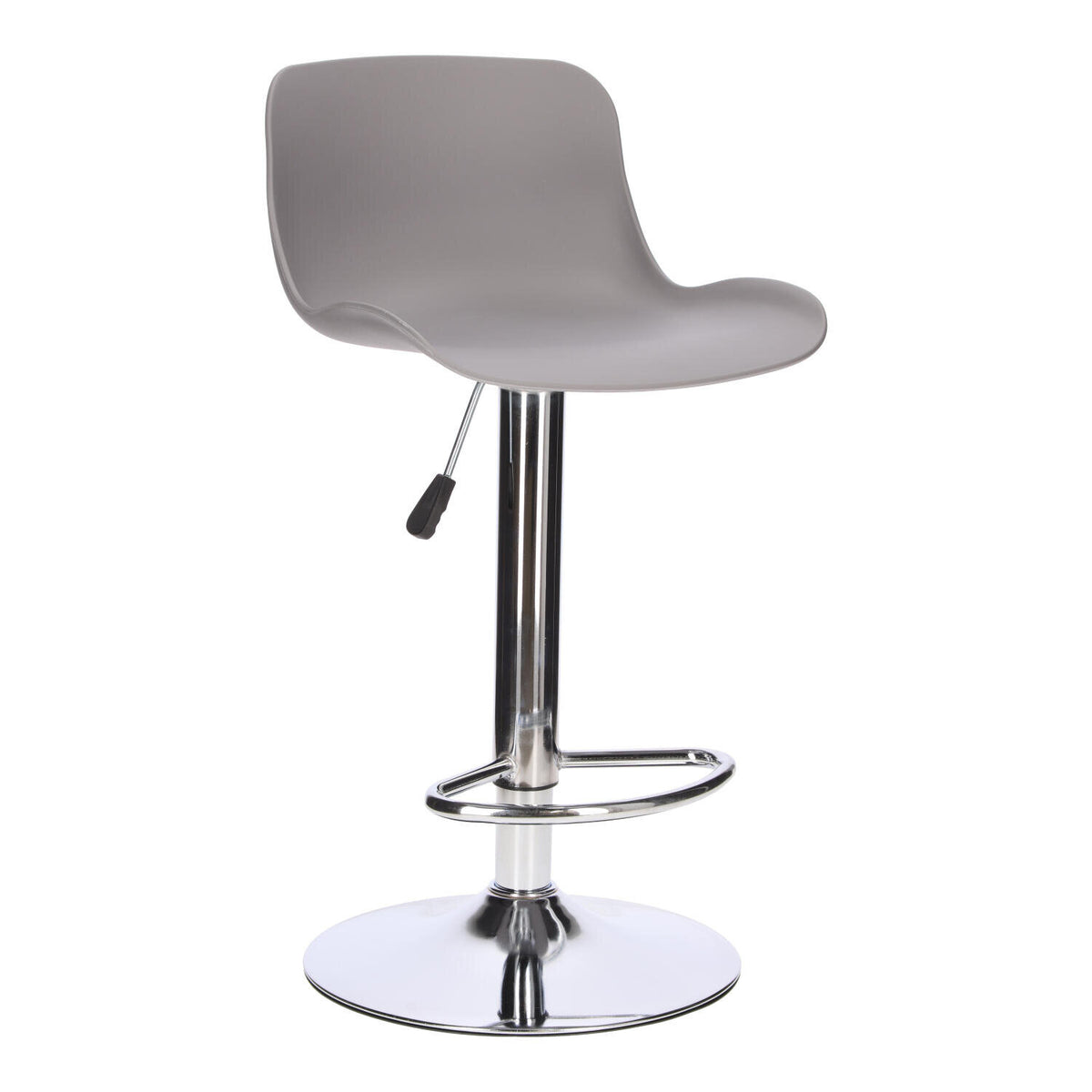 STOŁEK BAROWY Inge REGULOWANY 60-81 cm szary/chrom