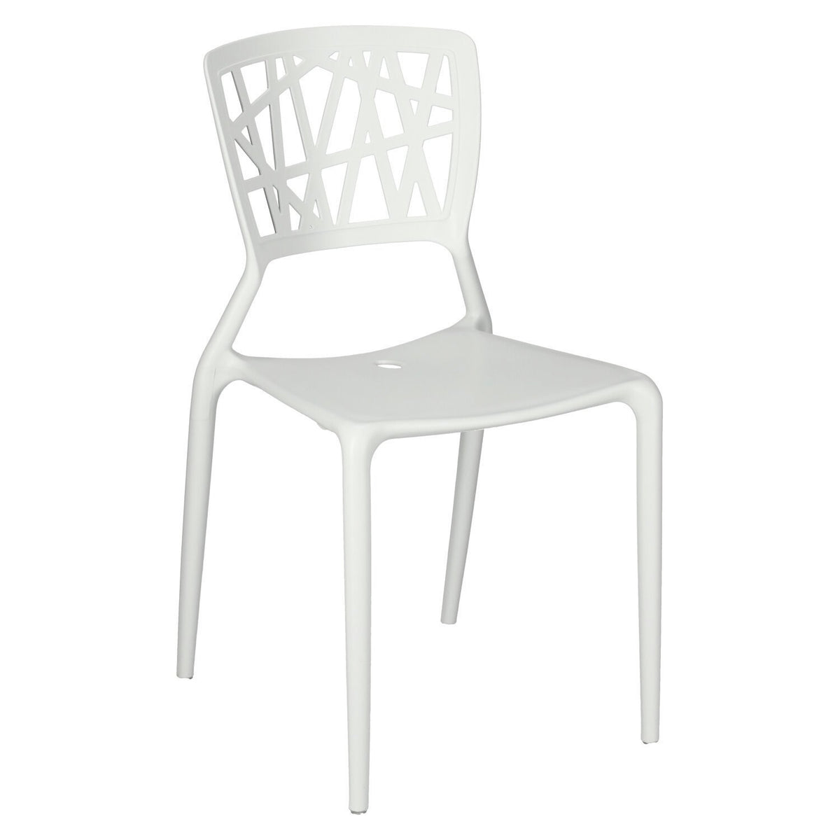 KRZESŁO Z POLIPROPYLENU Bush białe insp. Viento Chair