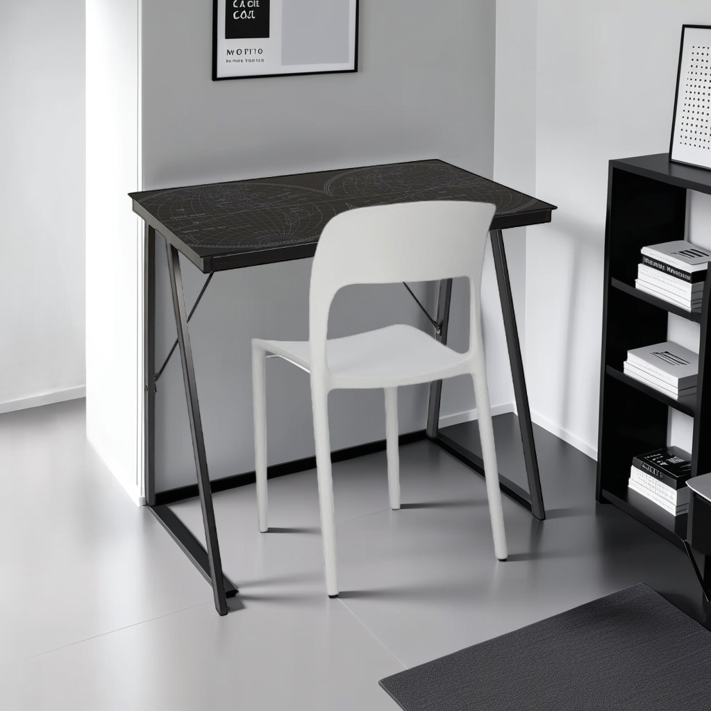 Taburetto — KRZESŁO Z TWORZYWA Flexi białe ERGONOMICZNE