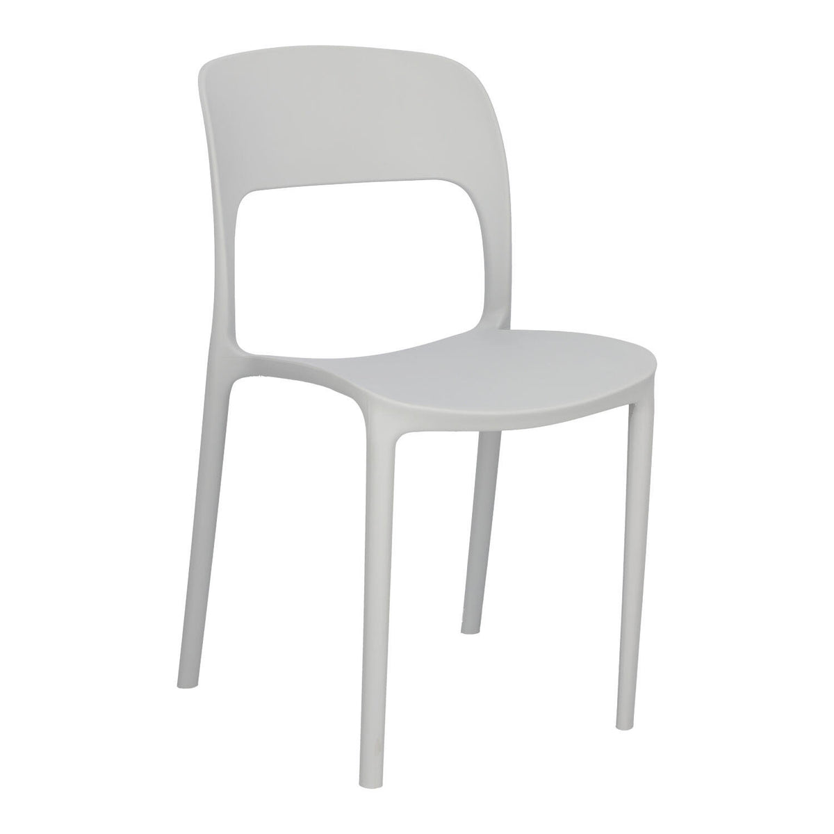 KRZESŁO Z TWORZYWA Flexi szare do jadalni ERGONOMICZNE