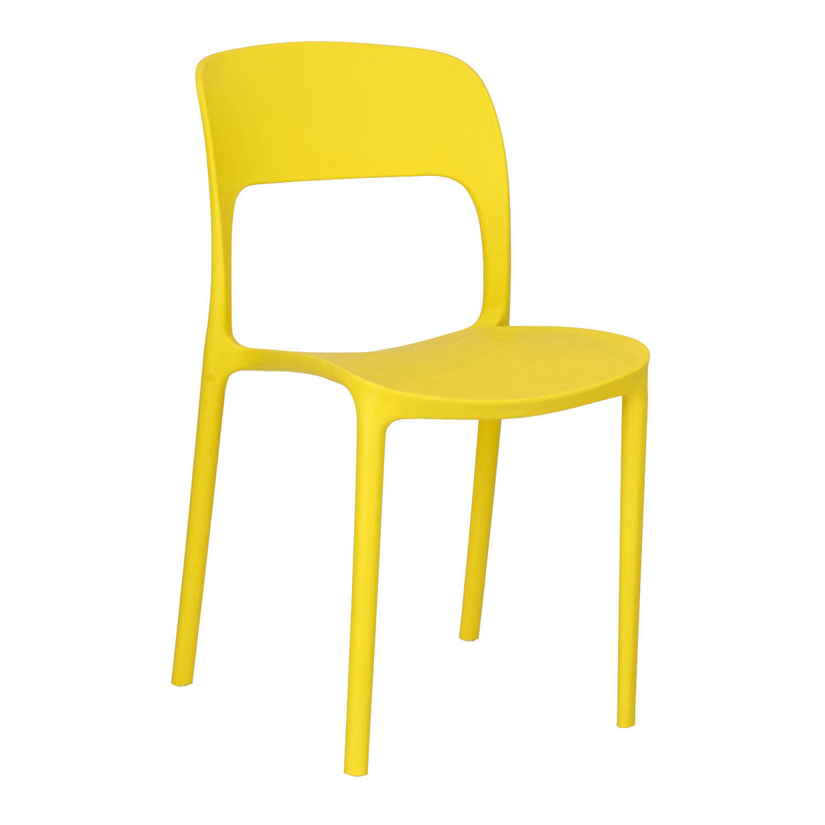 KRZESŁO Z TWORZYWA Flexi żółte lekkie ERGONOMICZNE