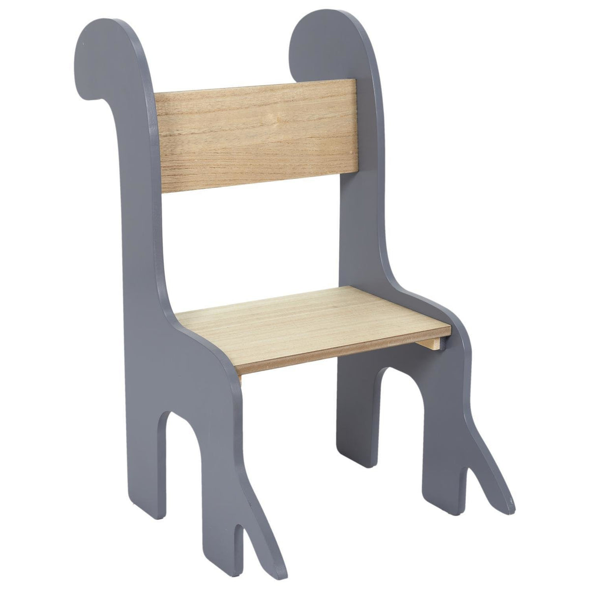 Krzesło dziecięce Dino Intesi szary/naturalny  60cm