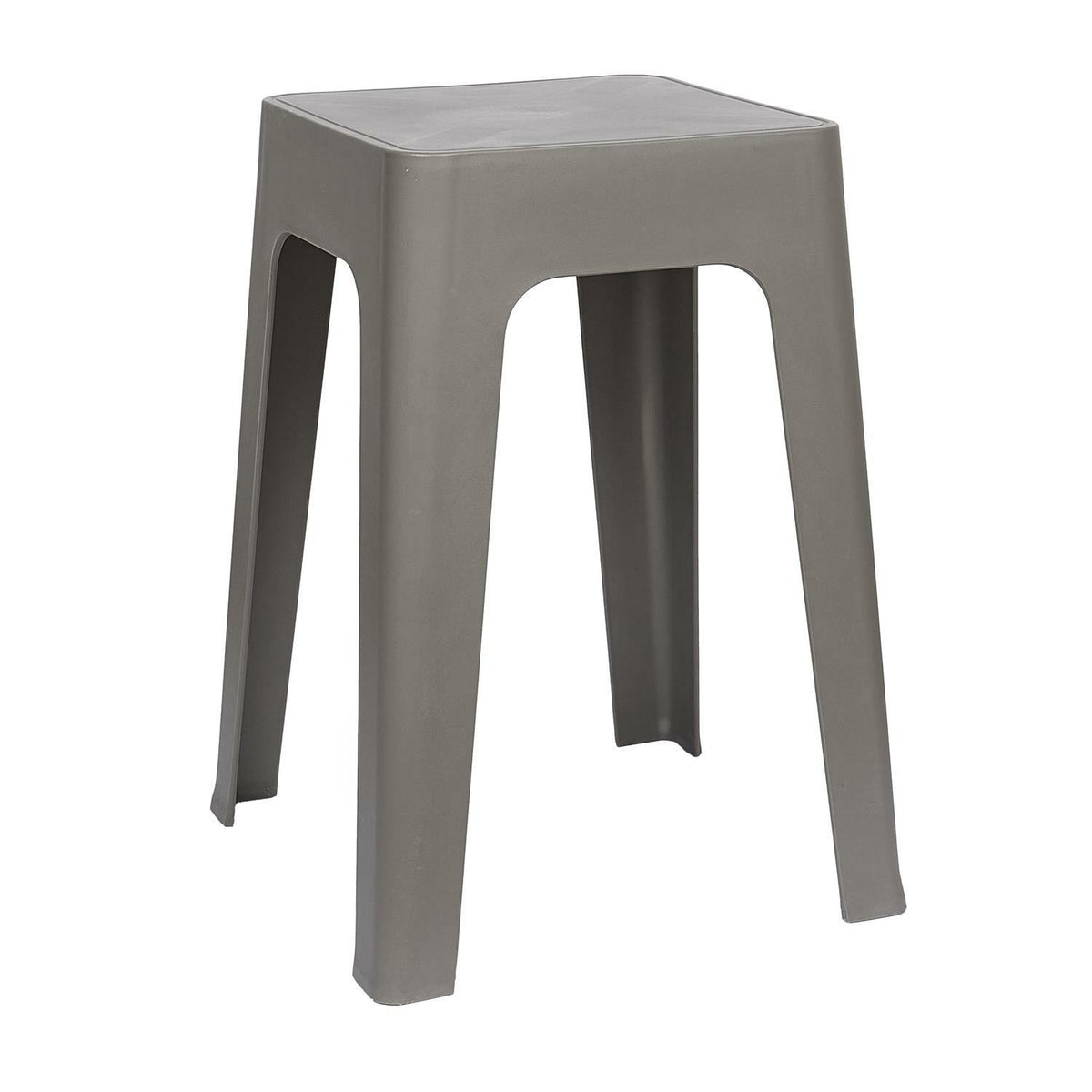 Stołek Spectra szary z tworzywa minimalistyczny 47 cm